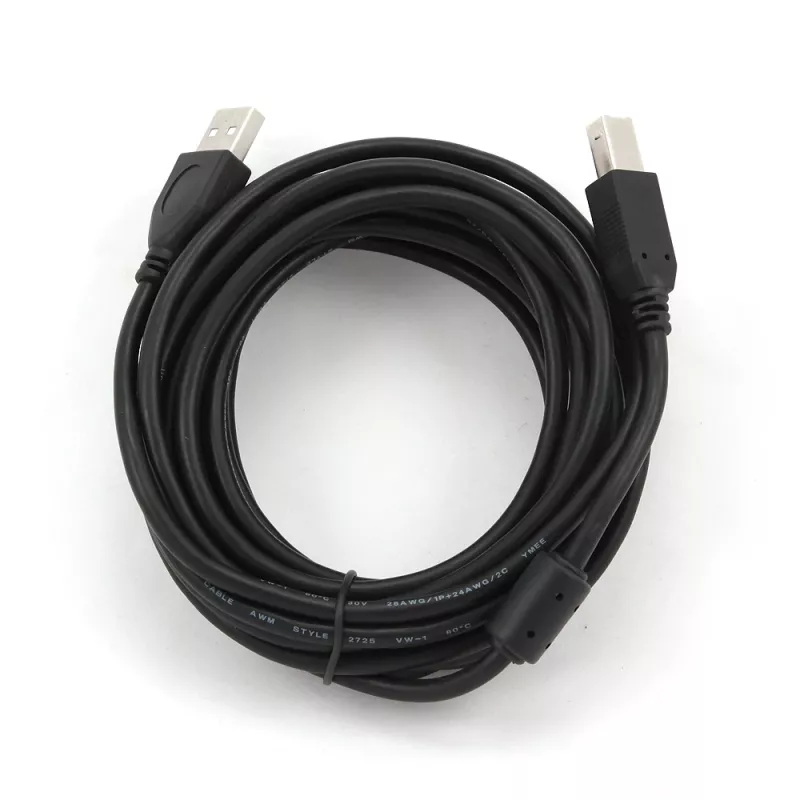 GEMBIRD Premium Quality USB A-spraudnis uz B-spraudni kabelis 4.5m - Melns