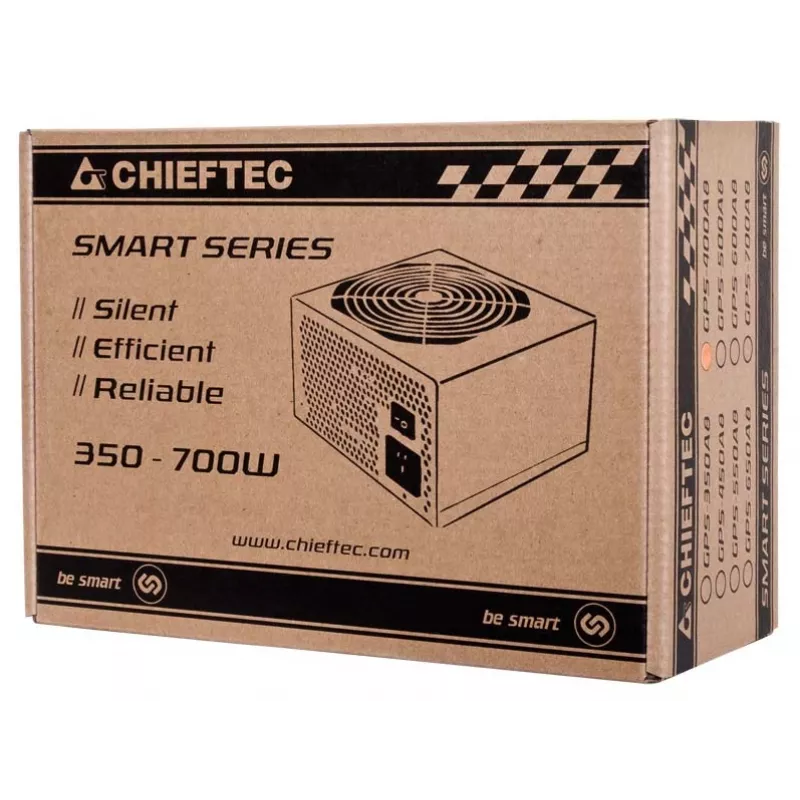 Chieftec Smart GPS-400A8 barošanas bloks 400 W 20+4 pin ATX ATX melns