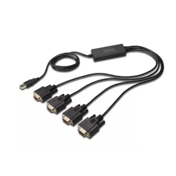 DIGITUS USB 2.0 To 4x Rs232 kabelis 1.5m