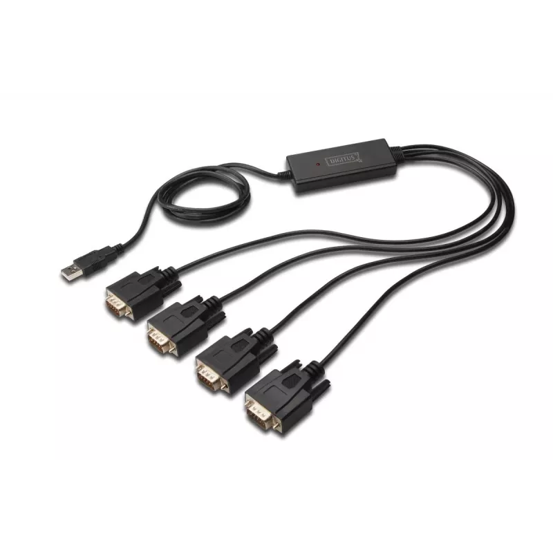 DIGITUS USB 2.0 To 4x Rs232 kabelis 1.5m