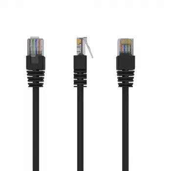 GEMBIRD komutācijas kabelis - Cat 5e - UTP - 25cm - Melna