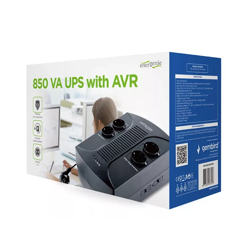 GEMBIRD UPS 850VA ar AVR
