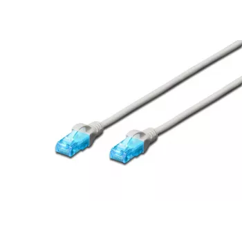 DIGITUS komutācijas kabelis - Cat 5e - U-UTP - Snagless - 2 m - pelēks