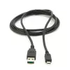 GEMBIRD abpusēji lietojams USB 2.0 AM uz Micro-USB kabelis, 1 m - melns