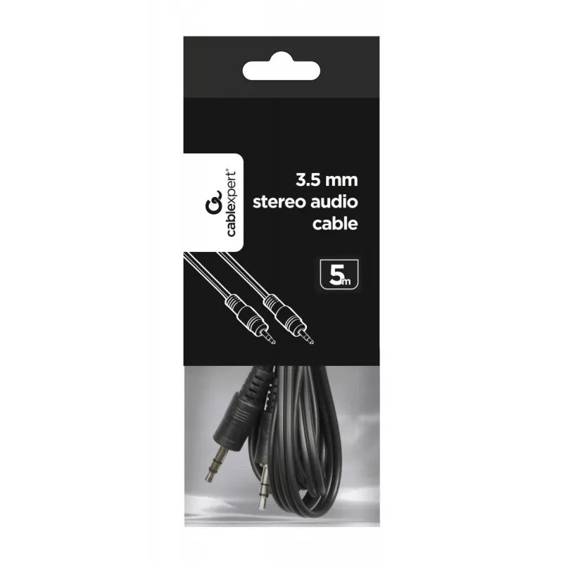 Audio kabelis Gembird CCA-404-5M 3.5mm melns