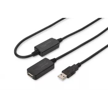 DIGITUS USB 2.0 Repeater kabelis USB A male / A female 20m (DA-73102)