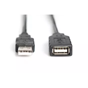 DIGITUS USB 2.0 atkārtotāja kabelis, USB A tēviņš / A mātīte, 15 m (DA-73101)