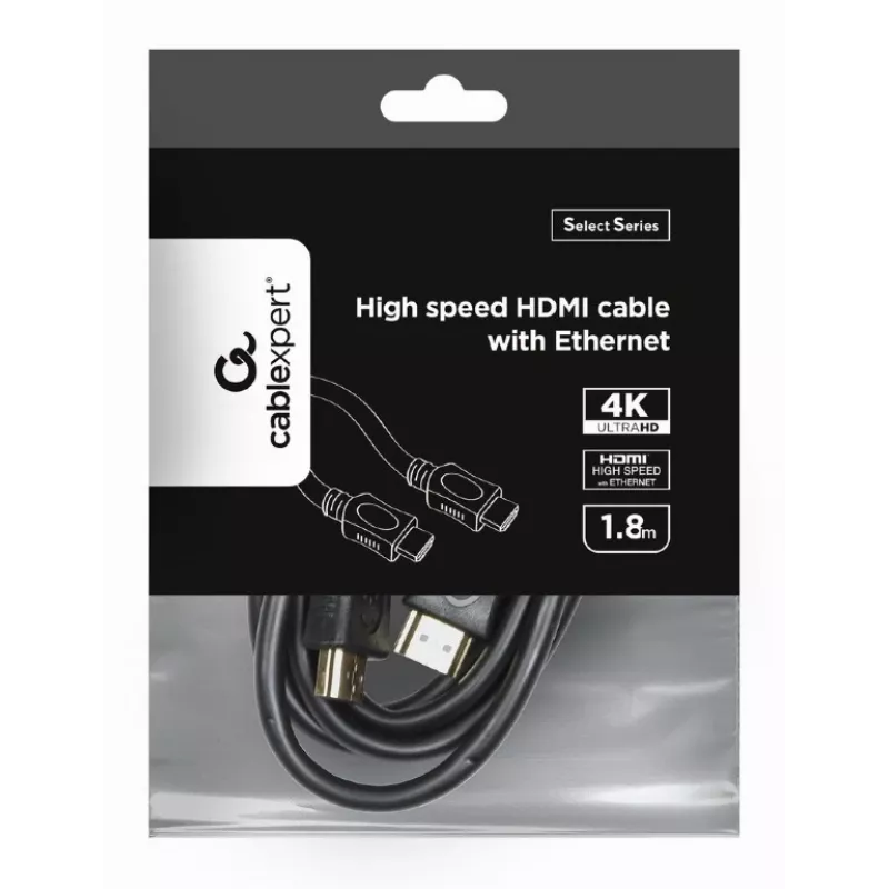 GEMBIRD Ātrdarbīgs HDMI kabelis ar Ethernet – Select sērija, 2,0 m