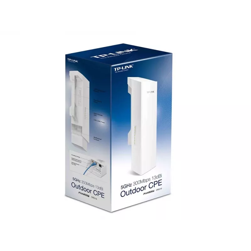 TP-Link 5GHz 300Mbps 13dBi āra CPE, 5 GHz, 300 Mbit/s, AES, TKIP, WPA, WPA-PSK, WPA2, WPA2-PSK, 10,100 Mbit/s