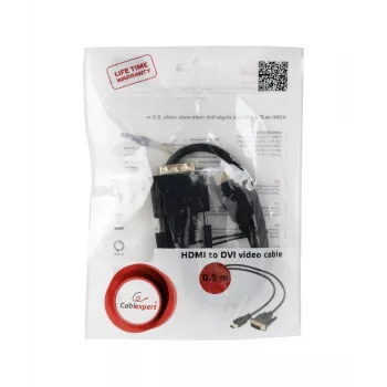 GEMBIRD HDMI uz DVI kabelis (Single Link) 0.5 m