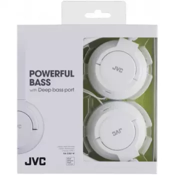JVC HA-S180-W-E austiņas/headset ar vadu, galvas lentes tipa, mūzikai, baltas