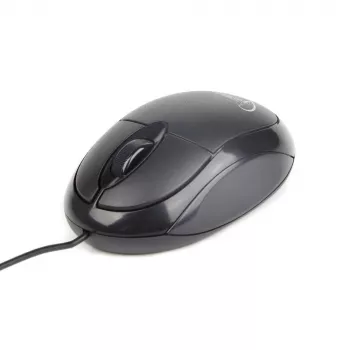 GEMBIRD pele Optical MUS-U-01 - 3 Button Wheel USB Melns