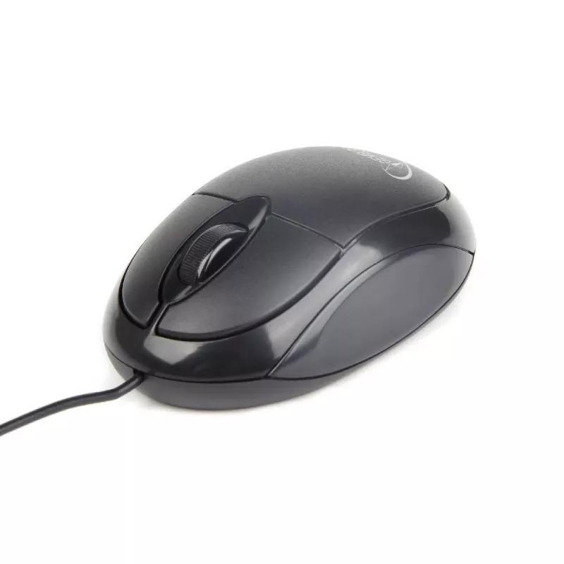 GEMBIRD pele Optical MUS-U-01 - 3 Button Wheel USB Melns