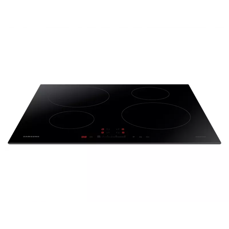 Samsung NZ64H37070K Melnā iebūvējamā indukcijas plīts virsma 4 zonām