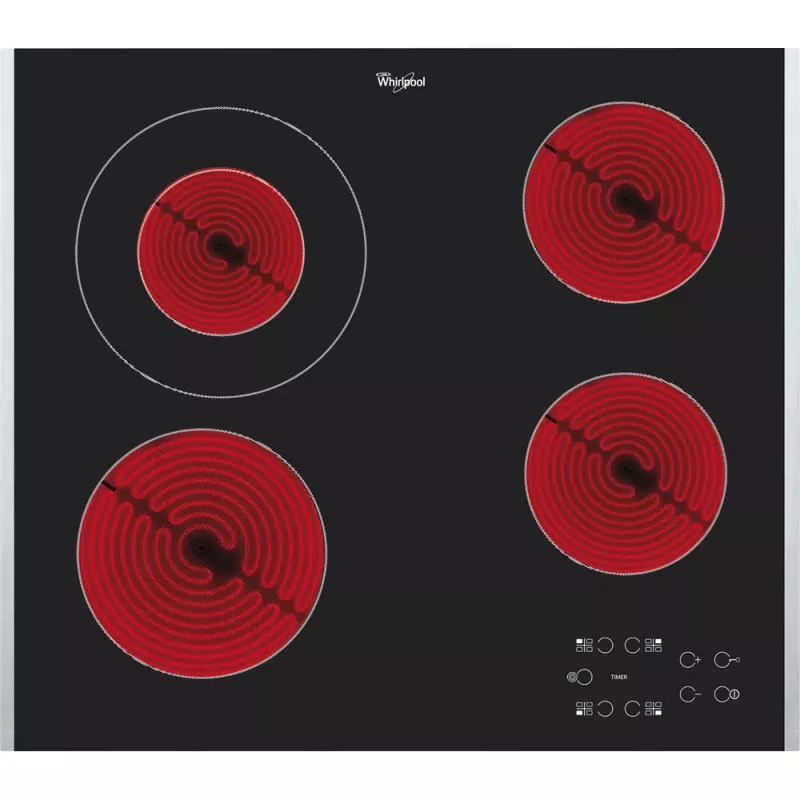 Whirlpool AKT 8130 BA melna iebūvējama keramiskā plīts virsma 4 zonu(s)