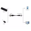 GEMBIRD USB OTG AF uz Micro BM kabelis 15 cm - melns
