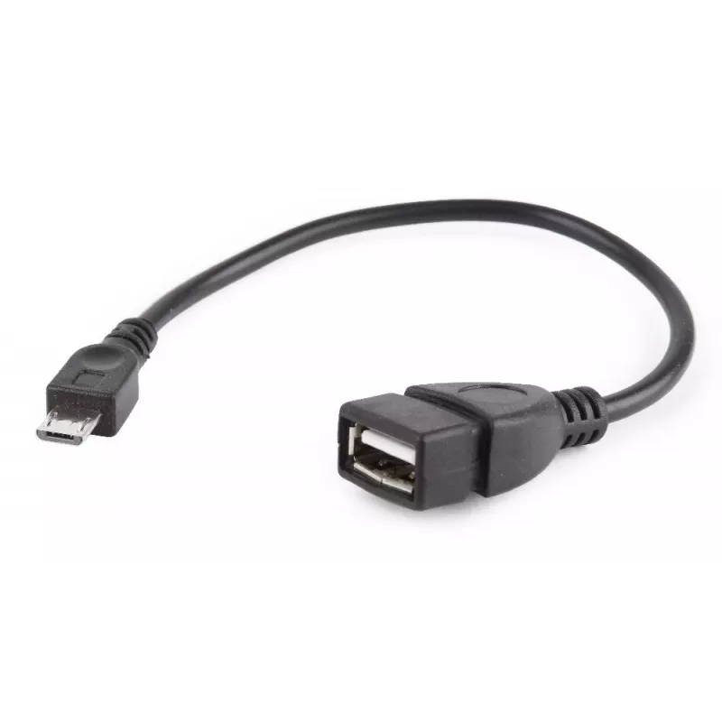 GEMBIRD USB OTG AF uz Micro BM kabelis 15 cm - melns