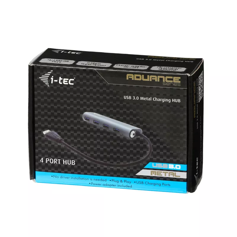 USB Hub i-tec Metal Superspeed USB 3.0 4-Port Hub 5000 Mbit/s Grey