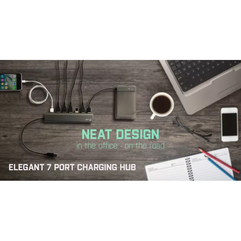i-tec Metal Superspeed USB 3.0 7 portu centrmezgls