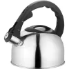Lamart Lumier LT 7004 tējkanna ar svilpi uz plīts, 2 l, nerūsējošais tērauds, piemērota indukcijas un gāzes plītīm, Inox