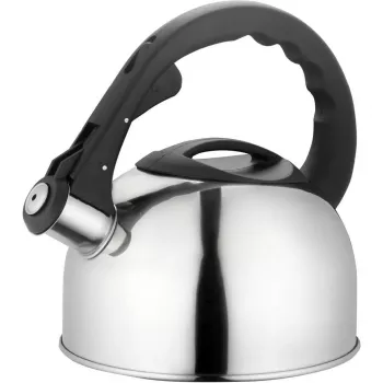 Lamart Lumier LT 7004 tējkanna ar svilpi uz plīts, 2 l, nerūsējošais tērauds, piemērota indukcijas un gāzes plītīm, Inox