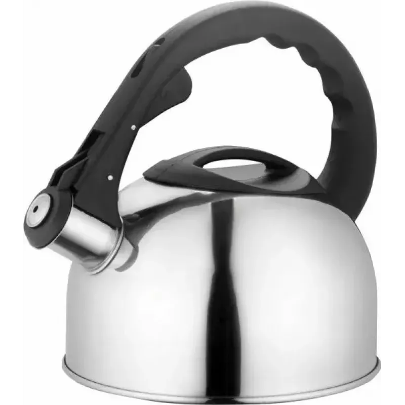 Lamart Lumier LT 7004 tējkanna ar svilpi uz plīts, 2 l, nerūsējošais tērauds, piemērota indukcijas un gāzes plītīm, Inox