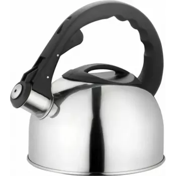 Lamart Lumier LT 7004 tējkanna ar svilpi uz plīts, 2 l, nerūsējošais tērauds, piemērota indukcijas un gāzes plītīm, Inox