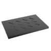 Plaukts statīvam LANBERG AK-1001-B — 1U 19 collu metāla plaukts, 500×280 mm, melns, 120 kg