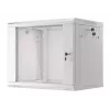 Pie sienas stiprināms statīvs LANBERG WF01-6409-10S, 9U, 19 collas, 600×450 mm, 60 kg ietilpība, pelēks