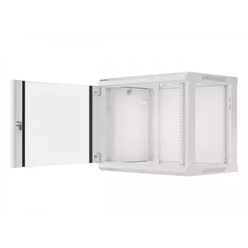 Pie sienas stiprināms statīvs LANBERG WF01-6409-10S, 9U, 19 collas, 600×450 mm, 60 kg ietilpība, pelēks