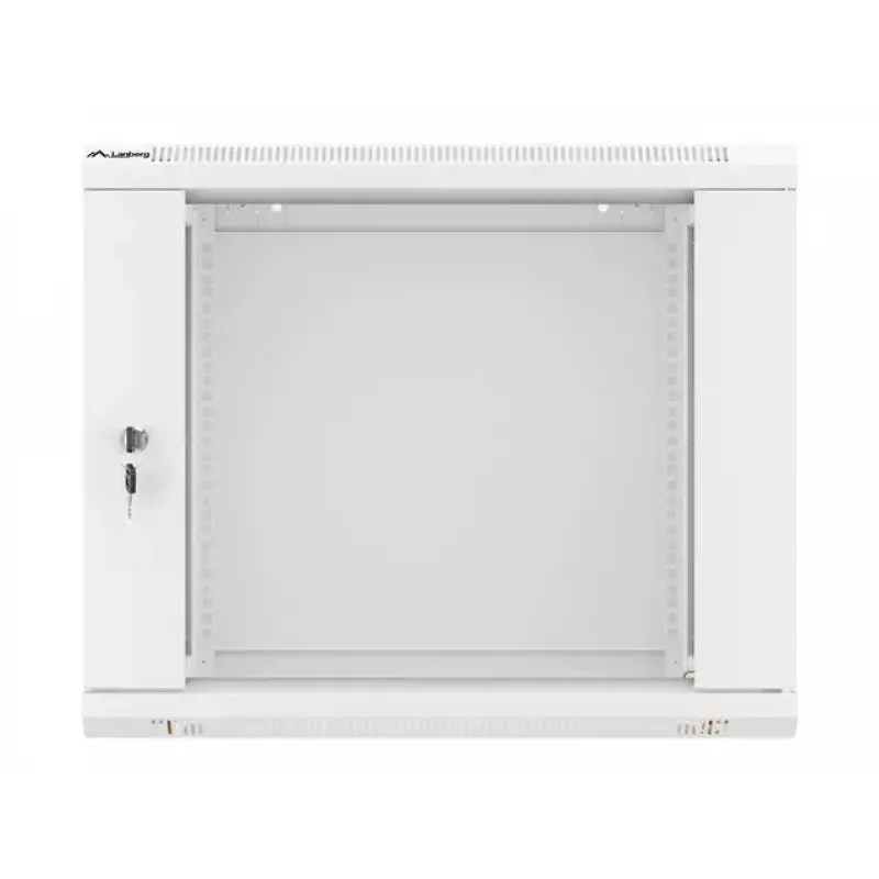 Pie sienas stiprināms statīvs LANBERG WF01-6409-10S, 9U, 19 collas, 600×450 mm, 60 kg ietilpība, pelēks