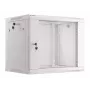 Pie sienas stiprināms statīvs LANBERG WF01-6409-10S, 9U, 19 collas, 600×450 mm, 60 kg ietilpība, pelēks