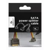 GEMBIRD SATA strāvas sadalītāja kabelis ar leņķveida izejas savienotājiem, 15 cm