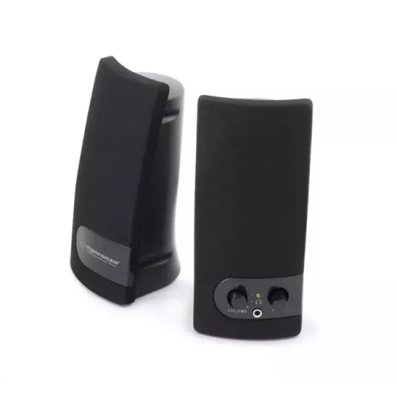 2 ceļu skaļrunis ESPERANZA EP119, 2.0 kanāli, 6 W RMS, 4 Ω, vadu, 3,5 mm & USB, galda virsmai
