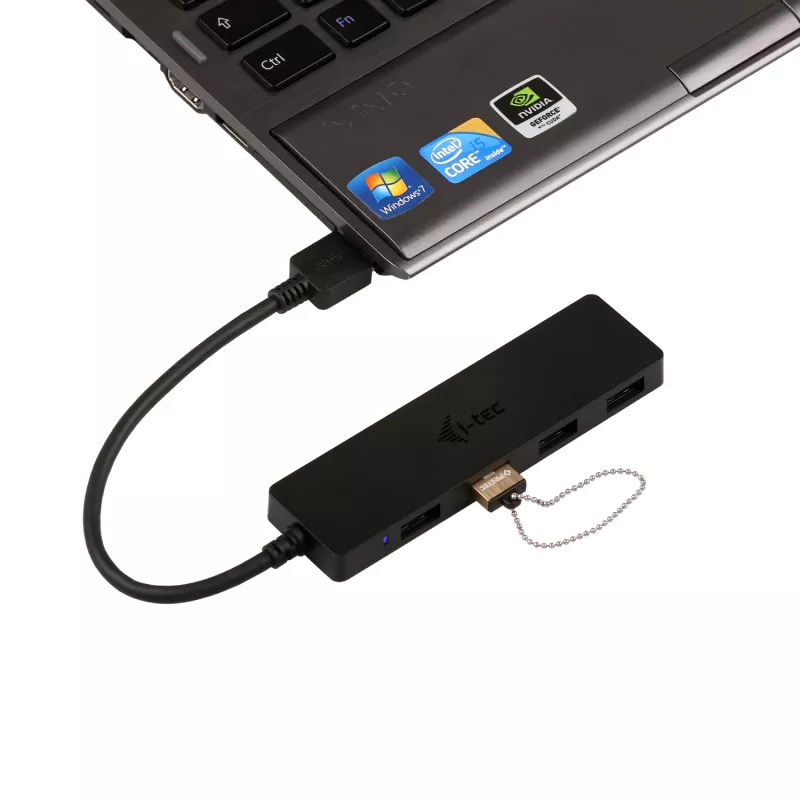 USB centrmezgls i-tec Advance USB 3.0 plāns Passive HUB 4 Port
