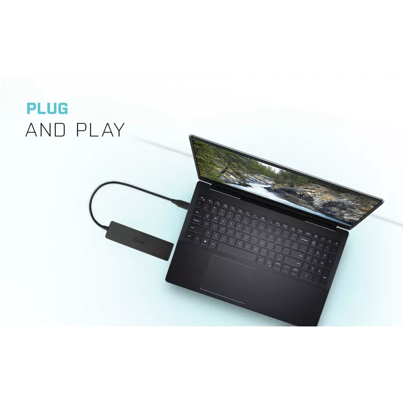 USB centrmezgls i-tec Advance USB 3.0 plāns Passive HUB 4 Port