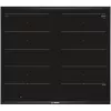 Bosch PXX675DC1E plīts virsma melna, nerūsējošais tērauds Iebūvējama zonu indukcijas plīts virsma 4 zonu(-as)