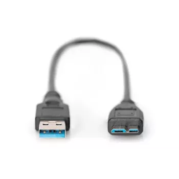 DIGITUS USB 3.0 kabelis USB A – Micro USB B (ak-300117-003-s)