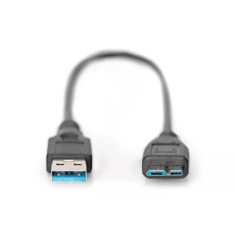 DIGITUS USB 3.0 kabelis USB A – Micro USB B (ak-300117-003-s)