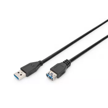 DIGITUS USB 3.0 pagarinātāja kabelis A tips V/Sp 3,0 m (ak-300203-030-s)