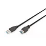 DIGITUS USB 3.0 pagarinātāja kabelis A tips V/Sp 3,0 m (ak-300203-030-s)