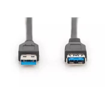DIGITUS USB 3.0 pagarinātāja kabelis A tips V/Sp 3,0 m (ak-300203-030-s)