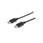 DIGITUS DisplayPort savienojuma kabelis, DP M/M, 1m ar slēdzi, Ultra HD 4K melns