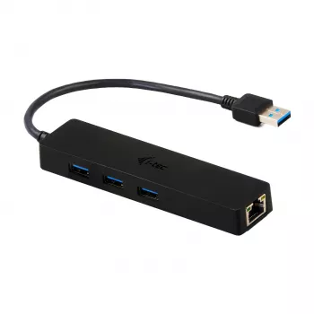 i-tec Advance USB 3.0 plāns HUB 3 portu Gigabit Ethernet adapteris, melns