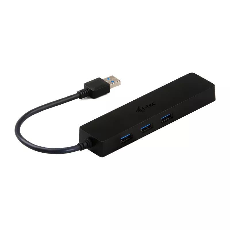 i-tec Advance USB 3.0 plāns HUB 3 portu Gigabit Ethernet adapteris, melns