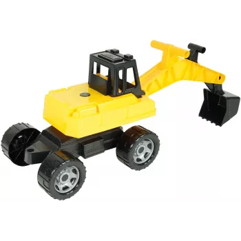Lena GIGA TRUCKS Ekskavators, Ekskavators, 3 g., Plastmasa, Melns, Dzeltens