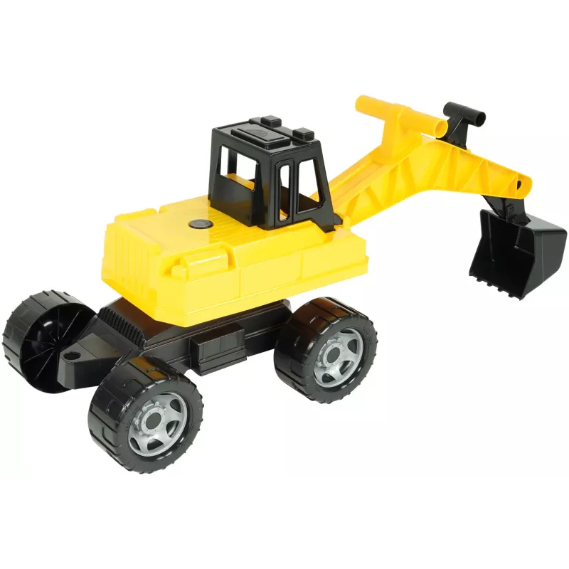 Lena GIGA TRUCKS Ekskavators, Ekskavators, 3 g., Plastmasa, Melns, Dzeltens