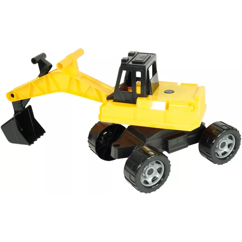 Lena GIGA TRUCKS Ekskavators, Ekskavators, 3 g., Plastmasa, Melns, Dzeltens