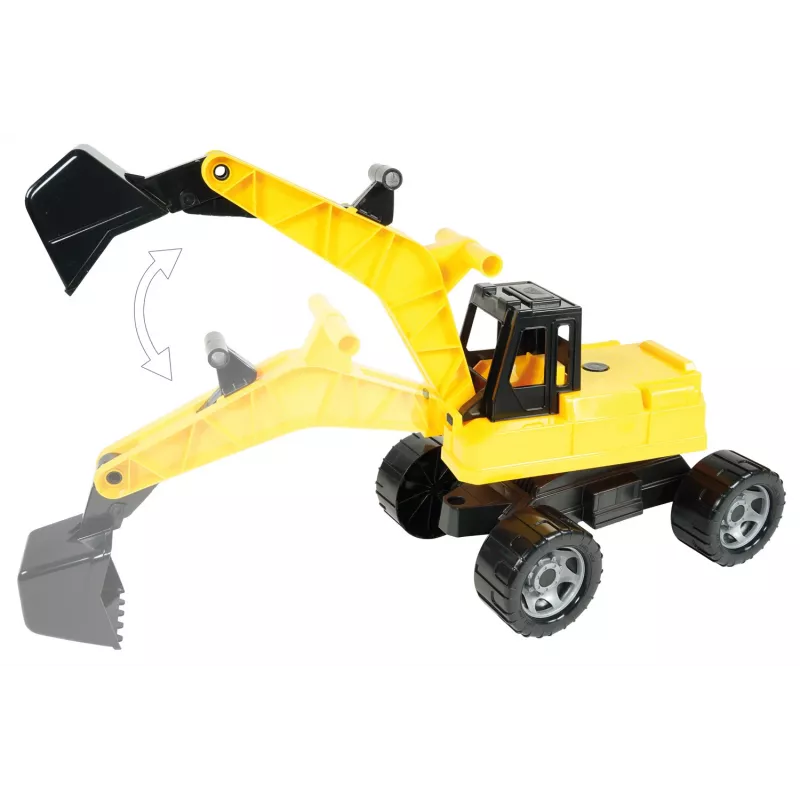 Lena GIGA TRUCKS Ekskavators, Ekskavators, 3 g., Plastmasa, Melns, Dzeltens