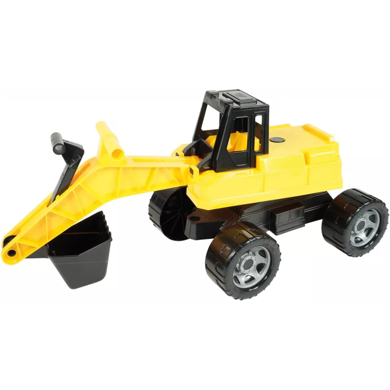 Lena GIGA TRUCKS Ekskavators, Ekskavators, 3 g., Plastmasa, Melns, Dzeltens